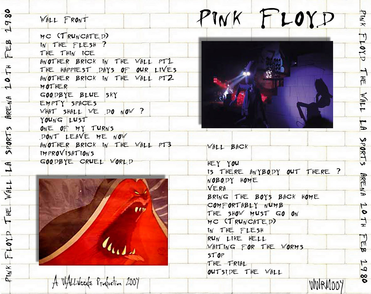 Pink Floyd Script The Concert Database