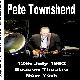Pete Townshend Beacon Theatre, NY